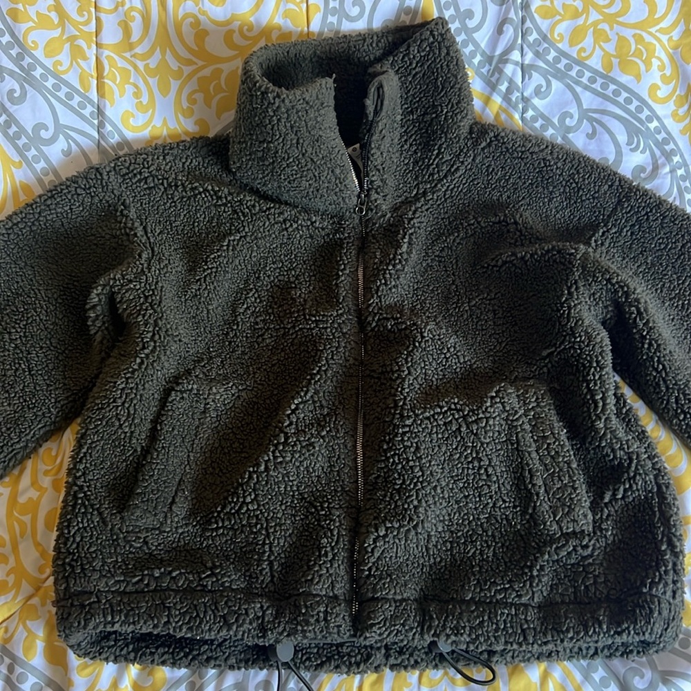 Lululemon | Cinchable Fleece Zip-Up size 10